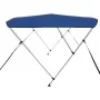 Toldo Bimini de 3 arcos azul 183x180x137 cm de vidaXL, Cubiertas para almacenamiento de barcas - Ref: Foro24-92363, Precio: 1...