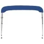 Toldo Bimini de 3 arcos azul 183x180x137 cm de vidaXL, Cubiertas para almacenamiento de barcas - Ref: Foro24-92363, Precio: 1...