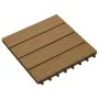 Porch tiles deep relief WPC 30x30 cm 1 m² teak 11 units by vidaXL, Floors and carpets - Ref: Foro24-45037, Price: 74,46 €, Di...