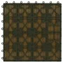 Porch tiles deep relief WPC 30x30 cm 1 m² teak 11 units by vidaXL, Floors and carpets - Ref: Foro24-45037, Price: 74,46 €, Di...
