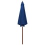 Sombrilla de jardín con palo de madera azul 300x258 cm de vidaXL, Sombrillas - Ref: Foro24-47125, Precio: 106,55 €, Descuento: %