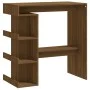 Mesa alta con estante marrón roble 100x50x101,5 cm de vidaXL, Mesas de cocina y de comedor - Ref: Foro24-812962, Precio: 74,7...