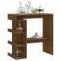 Mesa alta con estante marrón roble 100x50x101,5 cm de vidaXL, Mesas de cocina y de comedor - Ref: Foro24-812962, Precio: 74,7...
