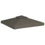 Toldo de cenador 2 niveles 310 g/m² 3x3 m gris topo de vidaXL, Cubiertas para carpas y cenadores - Ref: Foro24-44756, Precio:...