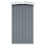 Casetilla para leña acero galvanizado gris 330x92x153 cm de vidaXL, Accesorios para bolsas y soportes de leña - Ref: Foro24-4...