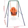Columpio de bebé con arnés de seguridad naranja de vidaXL, Columpios y estructuras de juegos - Ref: Foro24-91360, Precio: 95,...