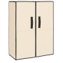 Armario zapatero de tela crema 60x28x90 cm de vidaXL, Zapateros y organizadores de calzado - Ref: Foro24-337263, Precio: 33,7...
