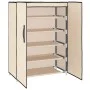 Armario zapatero de tela crema 60x28x90 cm de vidaXL, Zapateros y organizadores de calzado - Ref: Foro24-337263, Precio: 37,4...