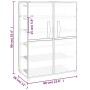 Armario zapatero de tela crema 60x28x90 cm de vidaXL, Zapateros y organizadores de calzado - Ref: Foro24-337263, Precio: 33,7...