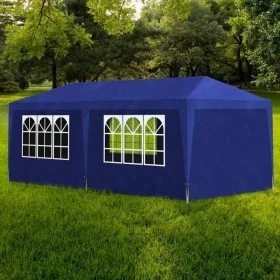Carpa para fiestas azul 3x6 m de vidaXL, Carpas y cenadores - Ref: Foro24-90337, Precio: 120,24 €, Descuento: %