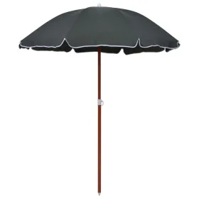 Sombrilla con palo de acero gris antracita 180 cm de vidaXL, Sombrillas - Ref: Foro24-47804, Precio: 25,42 €, Descuento: %