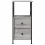 Sonoma grauer Nachttisch aus Holzwerkstoff, 34 x 35,5 x 70 cm von vidaXL, Nachttische - Ref: Foro24-825949, Preis: 63,63 €, R...
