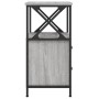 Mesita de noche madera de ingeniería gris Sonoma 34x35,5x70 cm de vidaXL, Mesitas de noche - Ref: Foro24-825949, Precio: 64,7...
