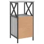 Sonoma grauer Nachttisch aus Holzwerkstoff, 34 x 35,5 x 70 cm von vidaXL, Nachttische - Ref: Foro24-825949, Preis: 63,63 €, R...