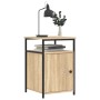 Mesita de noche madera contrachapada roble sonoma 40x42x60 cm de vidaXL, Mesitas de noche - Ref: Foro24-826035, Precio: 43,44...