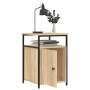 Mesita de noche madera contrachapada roble sonoma 40x42x60 cm de vidaXL, Mesitas de noche - Ref: Foro24-826035, Precio: 43,44...