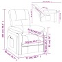 Sillón reclinable eléctrico de tela negro de vidaXL, Sillones - Ref: Foro24-3073804, Precio: 211,01 €, Descuento: %