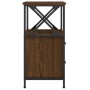Mesita de noche madera de ingeniería marrón roble 34x35,5x70 cm de vidaXL, Mesitas de noche - Ref: Foro24-825951, Precio: 57,...
