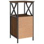 Mesita de noche madera de ingeniería marrón roble 34x35,5x70 cm de vidaXL, Mesitas de noche - Ref: Foro24-825951, Precio: 57,...