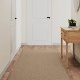 Alfombra de pasillo con aspecto de sisal color arena 80x300 cm de vidaXL, Alfombras - Ref: Foro24-355792, Precio: 66,97 €, De...