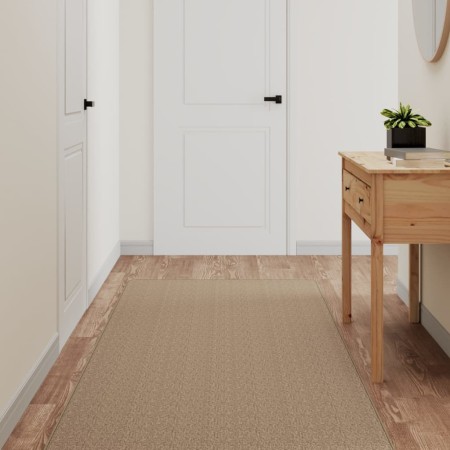 Alfombra de pasillo con aspecto de sisal color arena 80x300 cm de vidaXL, Alfombras - Ref: Foro24-355792, Precio: 74,38 €, De...