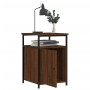 Mesita de noche madera contrachapada marrón roble 40x42x60 cm de vidaXL, Mesitas de noche - Ref: Foro24-826041, Precio: 35,84...