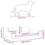 Cama para perros de terciopelo gris claro 100x54x33 cm de vidaXL, Camas para perros - Ref: Foro24-171982, Precio: 111,14 €, D...