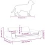 Cama para perros de terciopelo gris claro 100x54x33 cm de vidaXL, Camas para perros - Ref: Foro24-171982, Precio: 108,94 €, D...