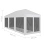 Carpa de celebraciones con 8 paredes de malla 9x3 m de vidaXL, Carpas y cenadores - Ref: Foro24-45111, Precio: 146,59 €, Desc...