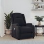 Sillón reclinable eléctrico de cuero sintético negro de vidaXL, Sillones - Ref: Foro24-3073788, Precio: 257,68 €, Descuento: %