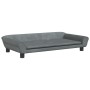 Cama para perros de terciopelo gris oscuro 100x50x21 cm de vidaXL, Camas para perros - Ref: Foro24-172007, Precio: 114,12 €, ...