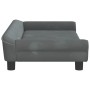 Cama para perros de terciopelo gris oscuro 100x50x21 cm de vidaXL, Camas para perros - Ref: Foro24-172007, Precio: 114,12 €, ...