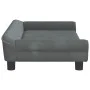 Cama para perros de terciopelo gris oscuro 100x50x21 cm de vidaXL, Camas para perros - Ref: Foro24-172007, Precio: 111,82 €, ...