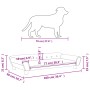 Cama para perros de terciopelo gris oscuro 100x50x21 cm de vidaXL, Camas para perros - Ref: Foro24-172007, Precio: 114,12 €, ...