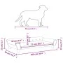 Cama para perros de terciopelo gris oscuro 100x50x21 cm de vidaXL, Camas para perros - Ref: Foro24-172007, Precio: 111,82 €, ...