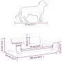 Cama para perros de terciopelo rosa 100x54x33 cm de vidaXL, Camas para perros - Ref: Foro24-171984, Precio: 105,22 €, Descuen...