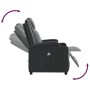 Sillón reclinable eléctrico de cuero sintético negro de vidaXL, Sillones - Ref: Foro24-3073788, Precio: 257,68 €, Descuento: %