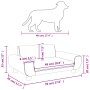 Cama para perros de terciopelo gris claro 70x45x33 cm de vidaXL, Camas para perros - Ref: Foro24-171989, Precio: 75,69 €, Des...