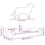 Cama para perros de terciopelo negra 100x50x21 cm de vidaXL, Camas para perros - Ref: Foro24-172009, Precio: 107,84 €, Descue...