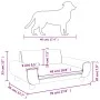 Cama para perros de terciopelo crema 70x45x33 cm de vidaXL, Camas para perros - Ref: Foro24-171994, Precio: 78,82 €, Descuent...
