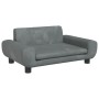 Cama para perros de terciopelo gris oscuro 70x45x33 cm de vidaXL, Camas para perros - Ref: Foro24-171990, Precio: 78,24 €, De...