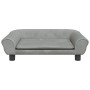 Cama para perros de terciopelo gris claro 70x48x22 cm de vidaXL, Camas para perros - Ref: Foro24-172013, Precio: 81,45 €, Des...
