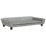 Cama para perros de terciopelo gris claro 100x50x21 cm de vidaXL, Camas para perros - Ref: Foro24-172006, Precio: 103,60 €, D...