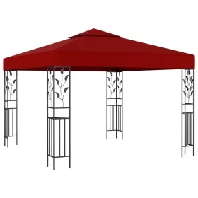 Cenador color vino tinto 3x3 m de vidaXL, Carpas y cenadores - Ref: Foro24-47947, Precio: 223,29 €, Descuento: %