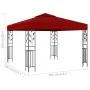 Cenador color vino tinto 3x3 m de vidaXL, Carpas y cenadores - Ref: Foro24-47947, Precio: 223,29 €, Descuento: %