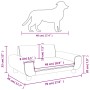Cama para perros de terciopelo marrón 70x45x33 cm de vidaXL, Camas para perros - Ref: Foro24-171993, Precio: 81,51 €, Descuen...