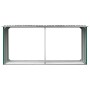 Casetilla para leña acero galvanizado verde 30x92x153 cm de vidaXL, Accesorios para bolsas y soportes de leña - Ref: Foro24-4...