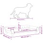 Cama para perros de terciopelo marrón 100x50x21 cm de vidaXL, Camas para perros - Ref: Foro24-172010, Precio: 105,58 €, Descu...