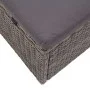 Tumbona con toldo y cojín ratán sintético gris de vidaXL, Tumbonas - Ref: Foro24-46248, Precio: 229,83 €, Descuento: %