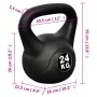 Pesa Rusa 24 Kg de vidaXL, Peso libre - Ref: Foro24-90293, Precio: 75,73 €, Descuento: %